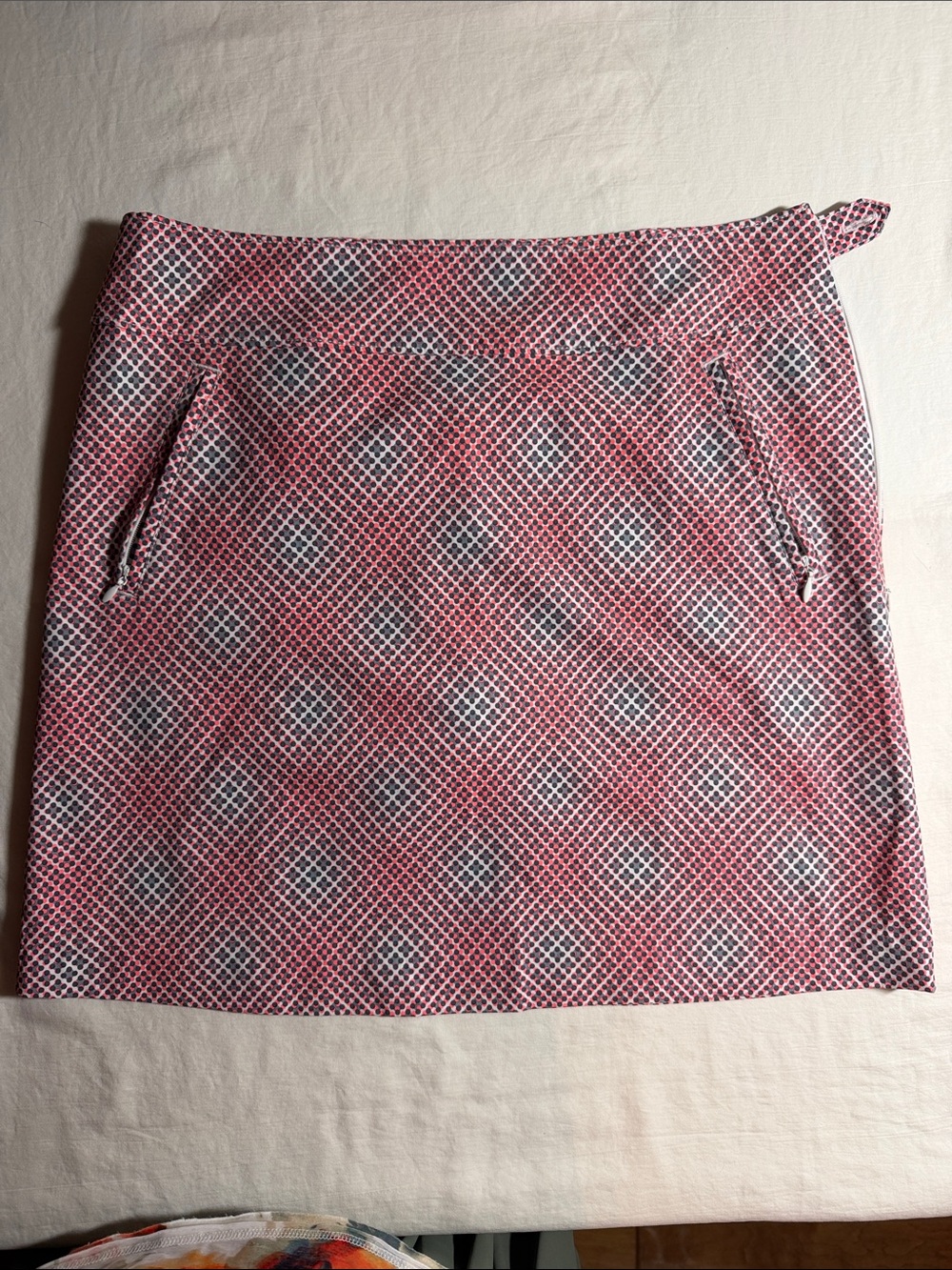 Annika Women’s Pink Geo Print A-Line Skort